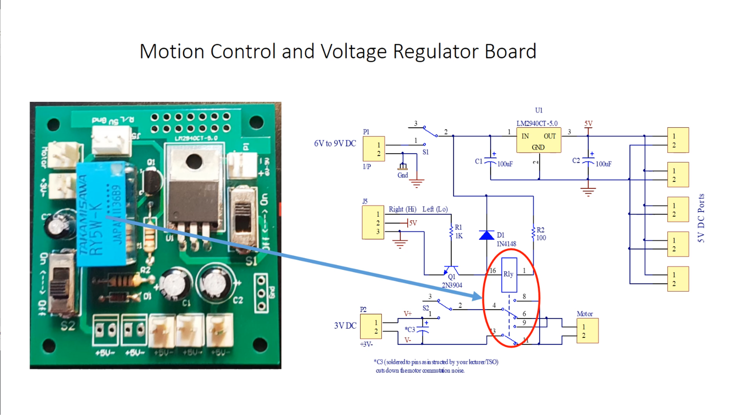 Voltage regulator with relay